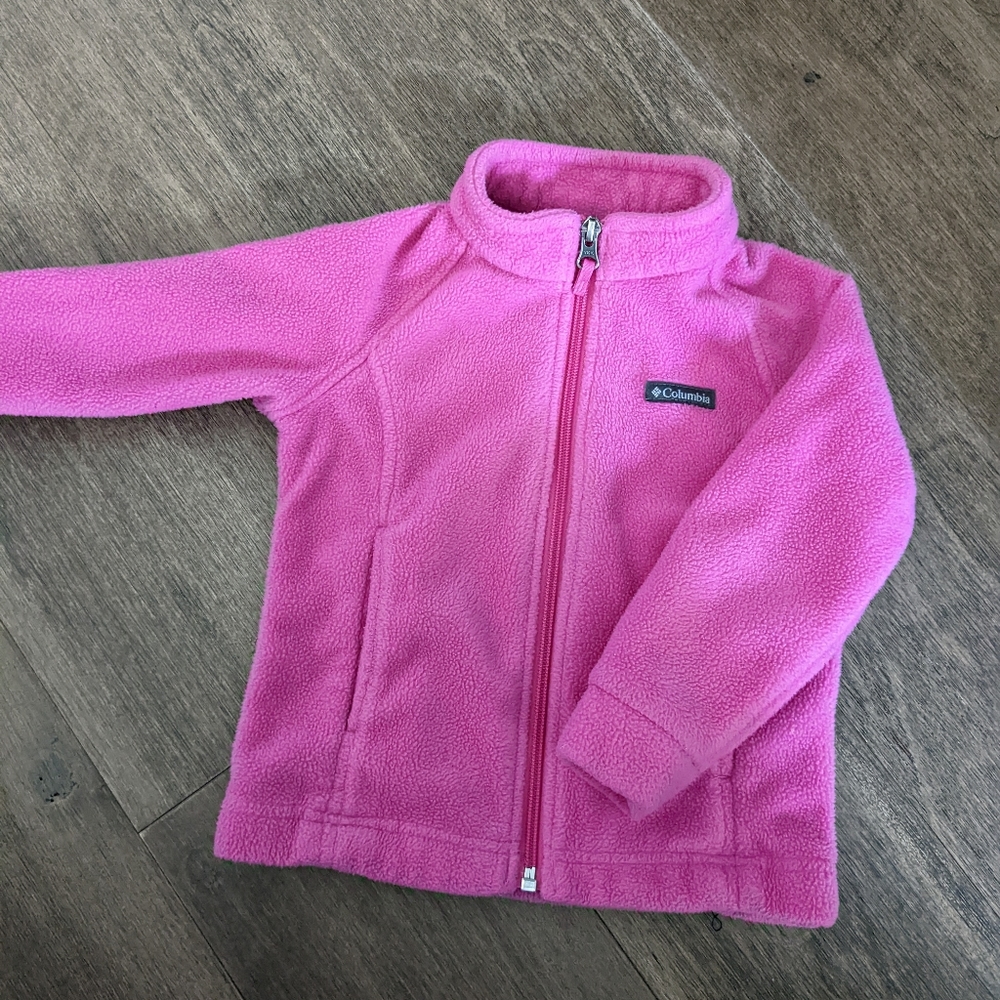 Girls 3T pink Columbia fleece jacket